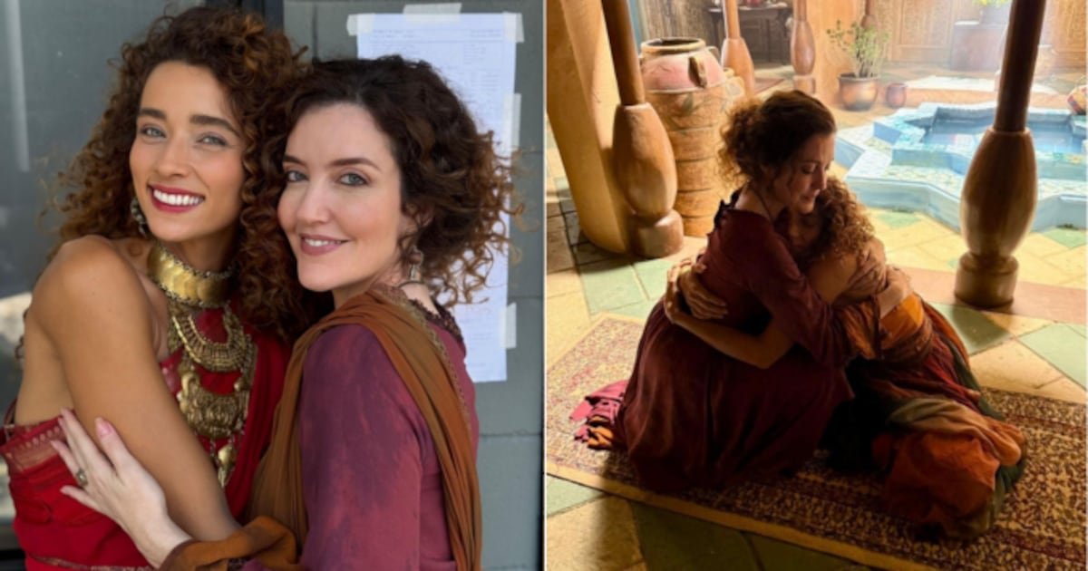 Amor em Ruínas traz atrizes celebrando parceria nos bastidores 1 Amor em Ruínas traz atrizes celebrando parceria nos bastidores